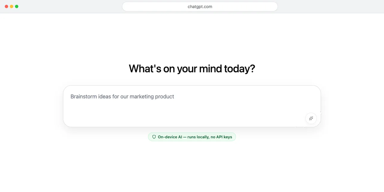 ChatGPT 输入框右侧的 HoneKit 润色按钮